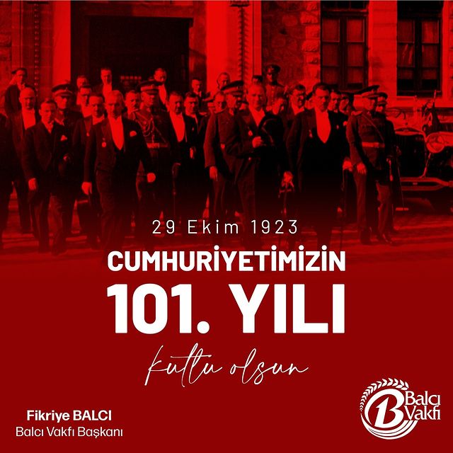 29 Ekim Cumhuriyet Bayramı'nda Cumhuriyet'in 101. Yılı Kutlanıyor