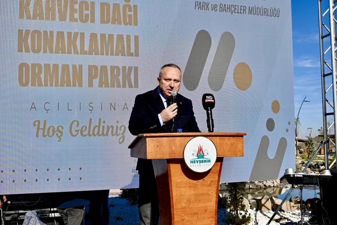 Nevşehir'de Kahveci Dağı Konaklamalı Orman Parkı Açıldı