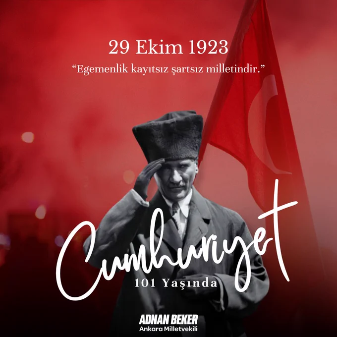 Cumhuriyetimizin 101. Yılı Kutlanıyor