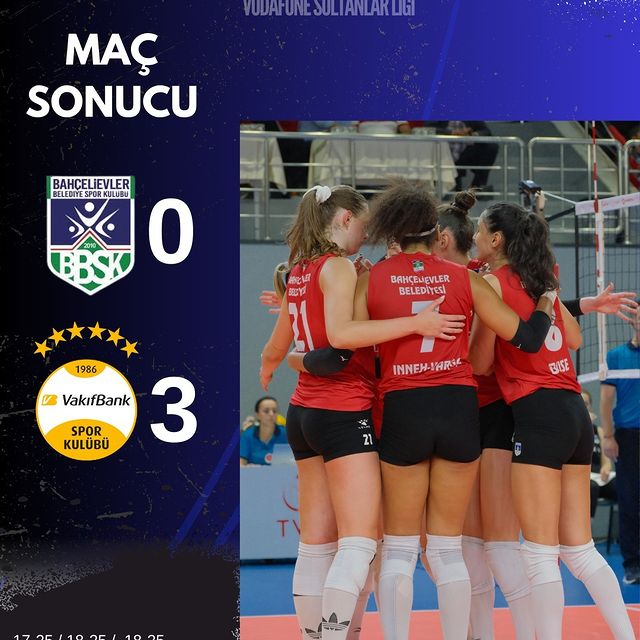 Bahçelievler Belediye Spor Kulübü VakıfBank ile Mağlup Oldu