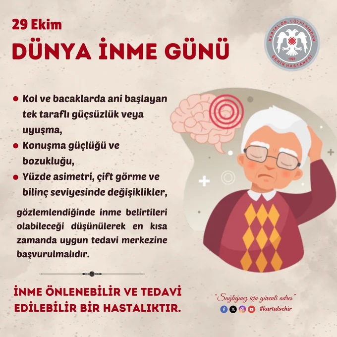 29 Ekim'de Dünya İnme Günü