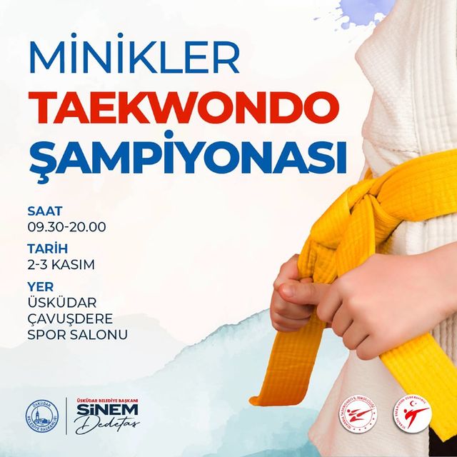 Minikler Taekwondo Şampiyonası Üsküdar'da Yoğun İlgi Gördü