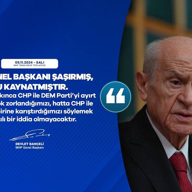 
MHP Lideri Bahçeli, CHP ve DEVA'yı Eleştiriyor
