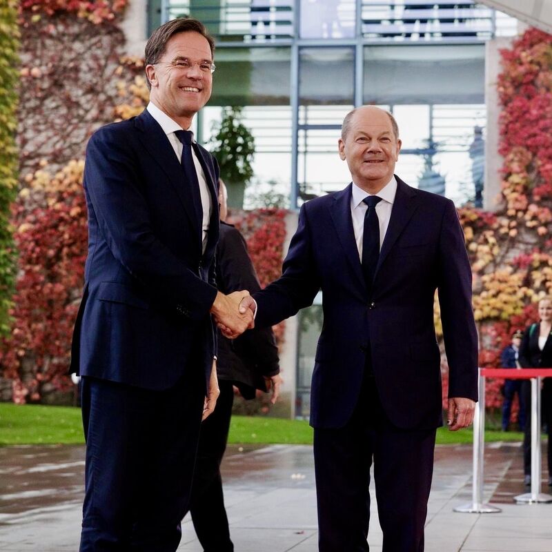 NATO Genel Sekreteri Mark Rutte, Almanya Başbakanı Olaf Scholz'a Teşekkür Etti