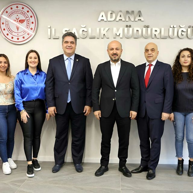 Adana Eczacı Odası Başkanı Ömür Mürsel Yalbuzdağ, Adana İl Sağlık Müdürlüğü'nde Ağırlandı