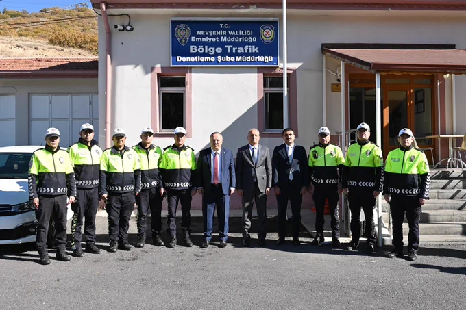 Nevşehir Valisi Sn. Fidan, Bölge Trafik Denetleme Şube Müdürlüğü'nü Ziyaret Etti