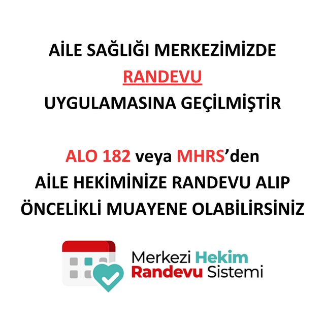 Aile Sağlığı Merkezi'nde Randevu Sistemi Başladı