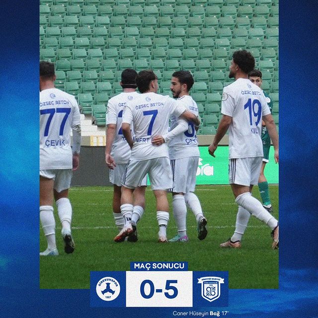 Kuzey Marmara A.Ş. Arnavutköy Belediye Spor, Giresunspor'u 5-0 mağlup etti