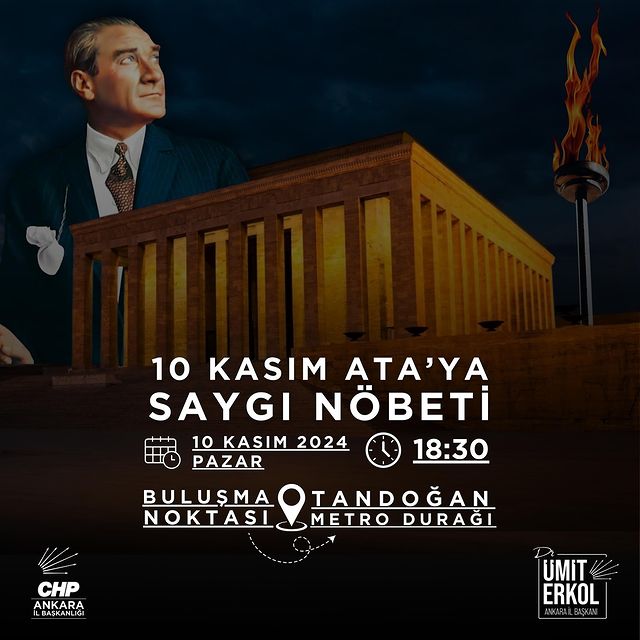 Ebedi Başkomutan Gazi Mustafa Kemal Atatürk'ün Anıtkabir'deki Anma Törenleri