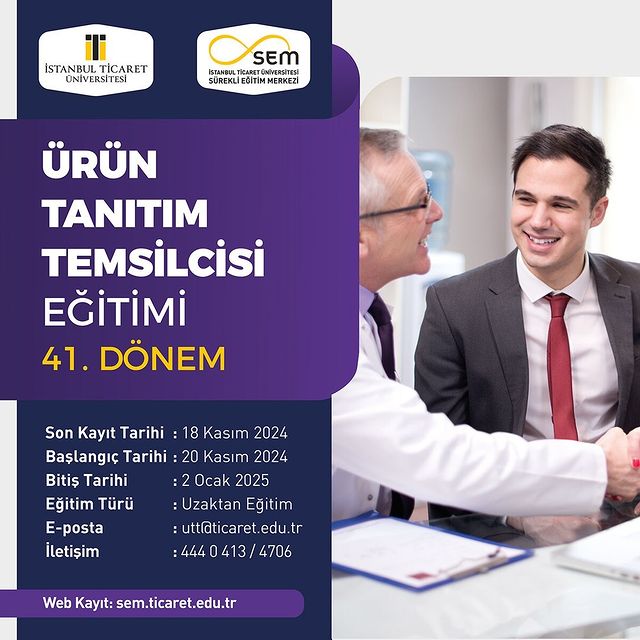 İstanbul Ticaret Üniversitesi, Ürün Tanıtım Temsilcisi (ÜTT) Eğitimi Programını Başlatıyor