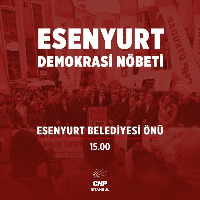 Esenyurt'ta Demokrasi Nöbeti Başladı