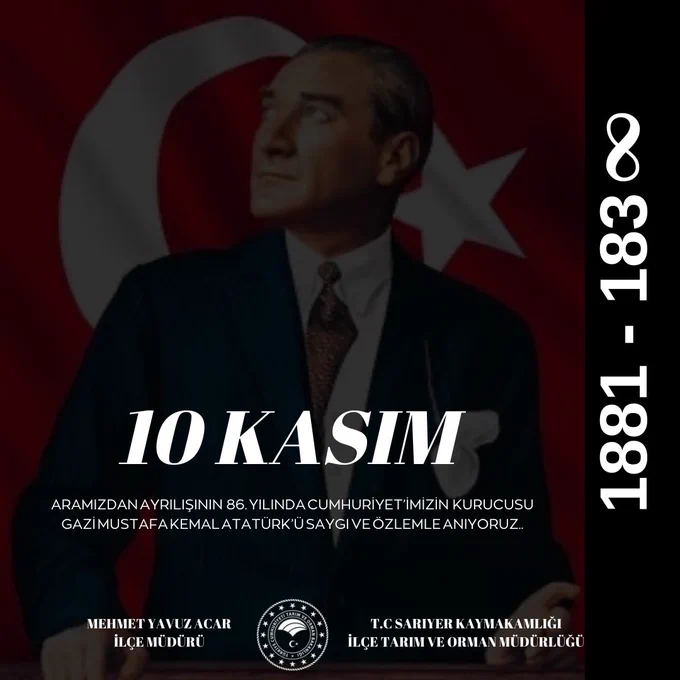 Mustafa Kemal Atatürk'ün Ölüm Yıl Dönümünde Anma Etkinlikleri