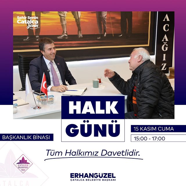 İstanbul Çatalca Belediyesi Halk Günü Programıyla Vatandaşlarla Buluşuyor