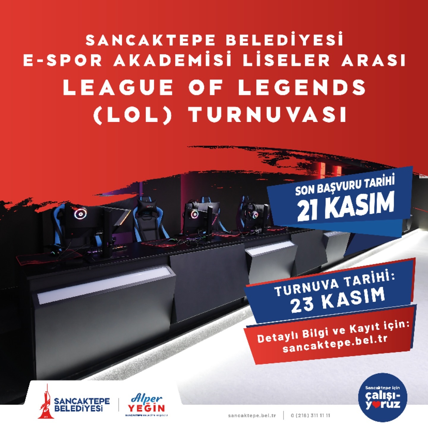 Sancaktepe'de Liseler Arası League of Legends Turnuvası Başlıyor