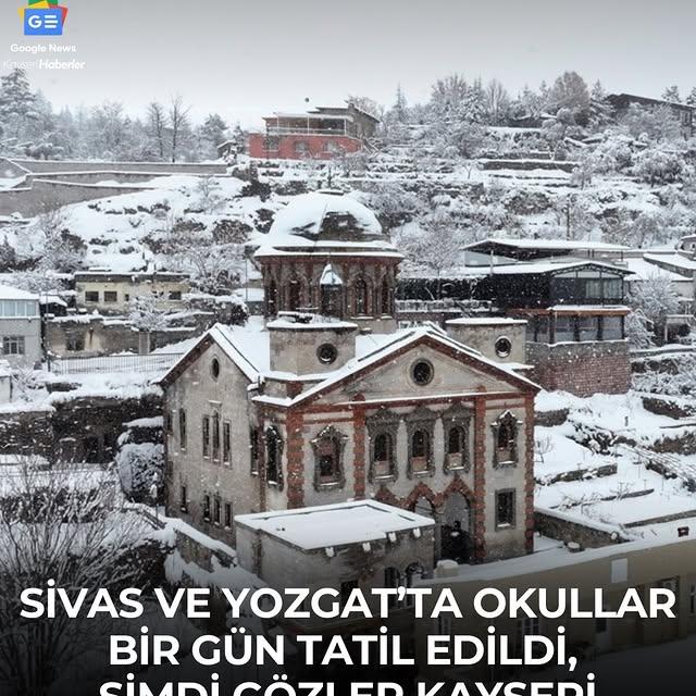 Sivas ve Yozgat'ta Eğitime Kar Engeli