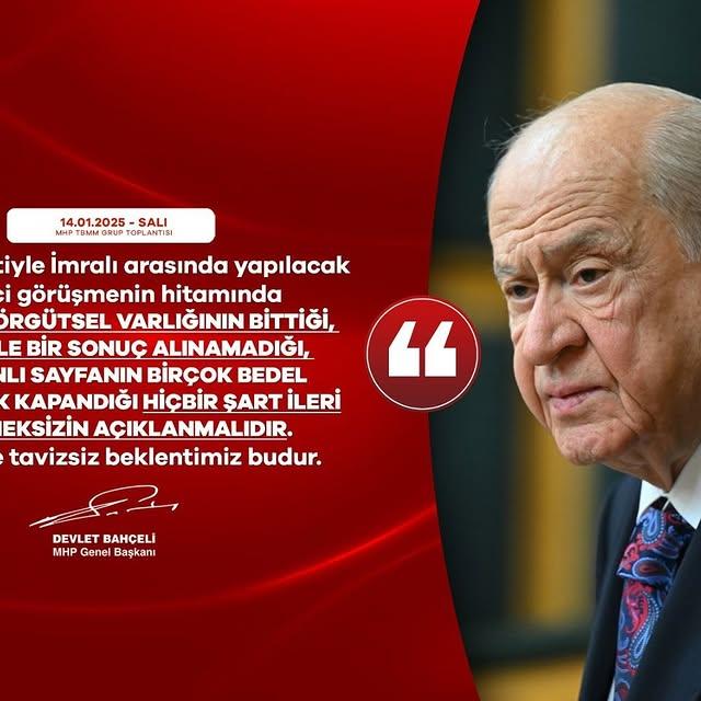 MHP Genel Başkanı Devlet Bahçeli: PKK'nın Örgütsel Varlığı Sona Erdi