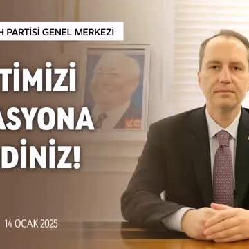 Yeniden Refah Partisi Genel Başkanı Dr. Fatih Erbakan'dan Hedef: Hükümet Değişikliği Açıklaması