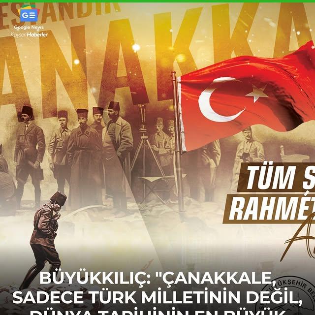 Kayseri'de 18 Mart Şehitleri Anma ve Çanakkale Deniz Zaferi Kutlandı