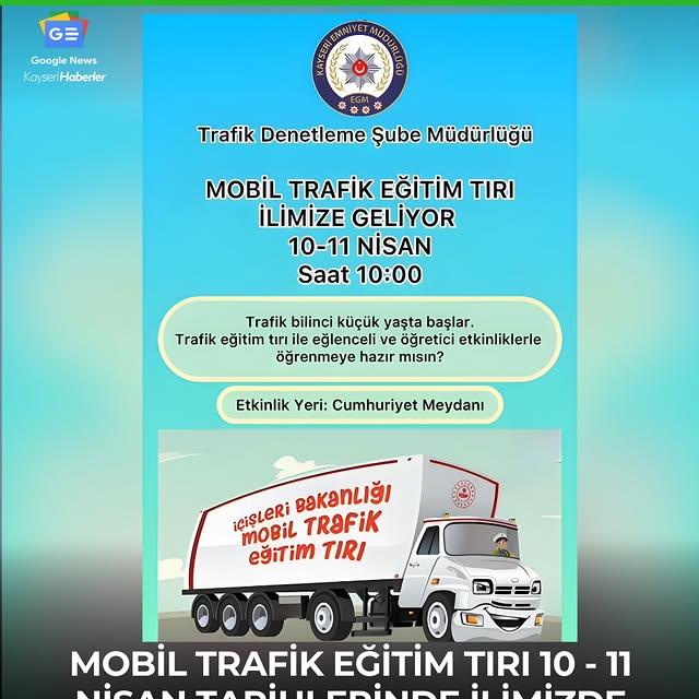 Kayseri'de Trafik Güvenliği Eğitimleri Düzenlenecek