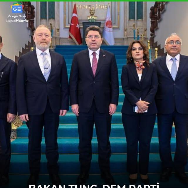 Adalet Bakanı Tunç, DEM Parti Heyeti ile Terörsüz Türkiye'yi Gördü