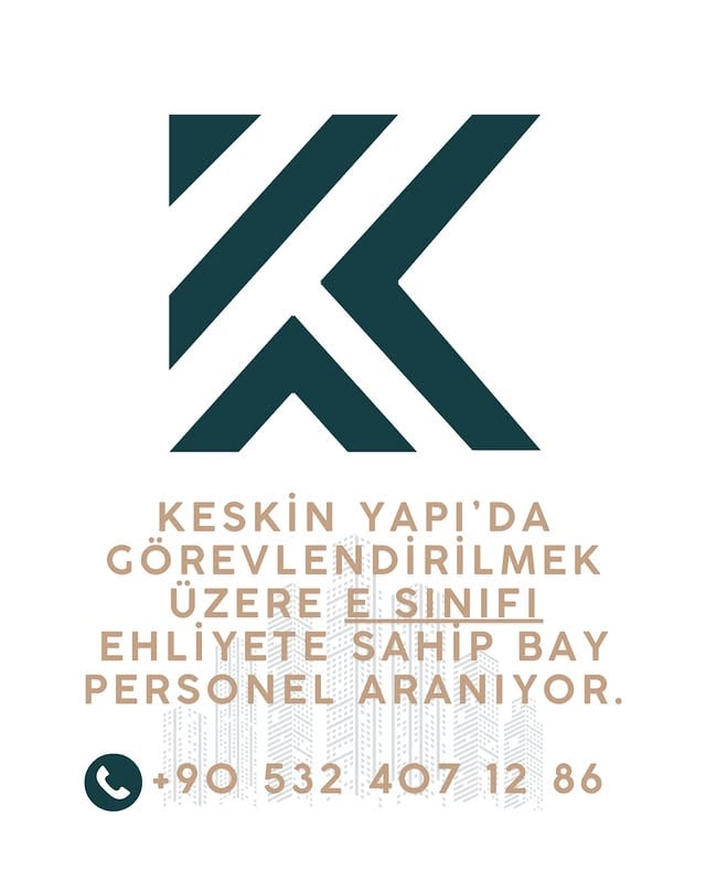 Keskın Yapı, Şehirler Arası Sevkiyat İçin E Sınıfı Şoför Alıyor