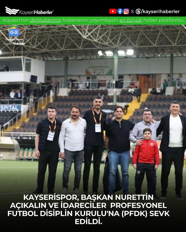 Kayserispor Yönetimi PFDK'ya Sevk Edildi