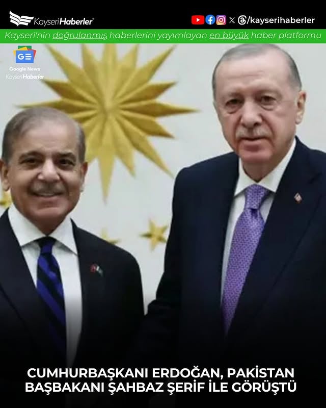 Cumhurbaşkanı Erdoğan, Pakistan Başbakanı Şahbaz Şerif ile Görüşerek Bölgesel Gerginliğin Düşürülmesi İçin Diplomatik Çabalara Destek Verdi