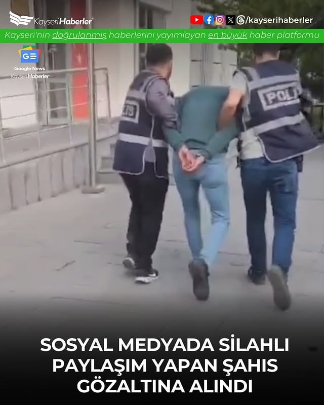 Sosyal Medyada Silahlı Fotoğraf Paylaşımı: Kayseri'de Ruhsatsız Silahlar Ele Geçirildi