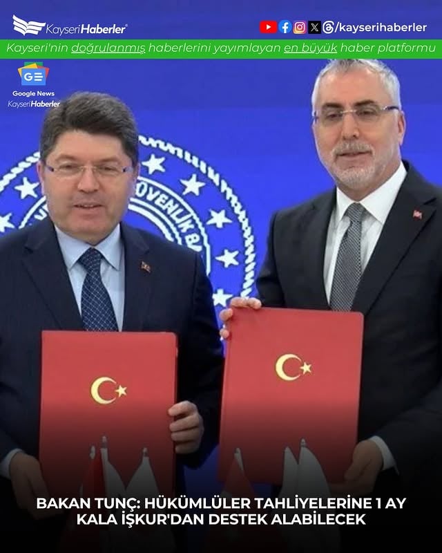Hükümlü ve Yükümlülerin İstihdamına Yönelik İş Birliği Protokolü İmza Töreni Düzenlendi