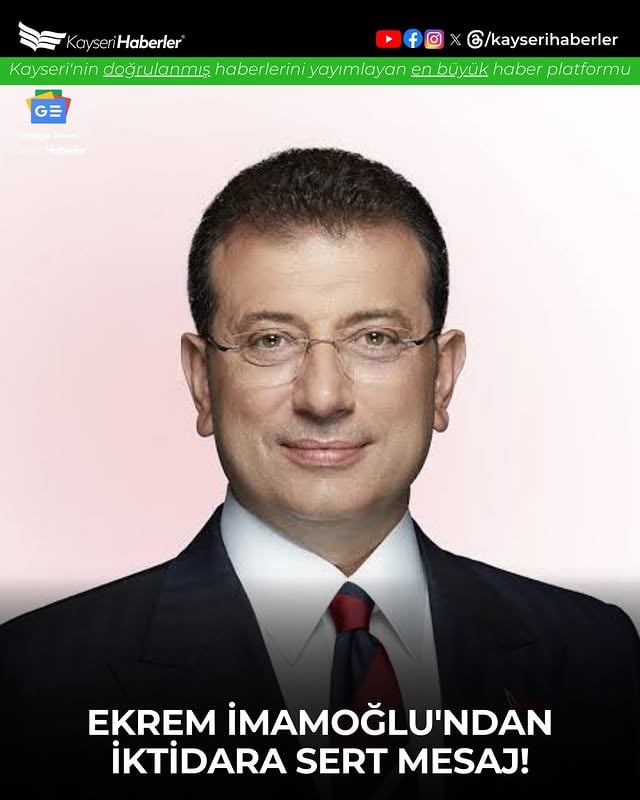 Ekrem İmamoğlu'ndan İktidara Sert Eleştiriler: 