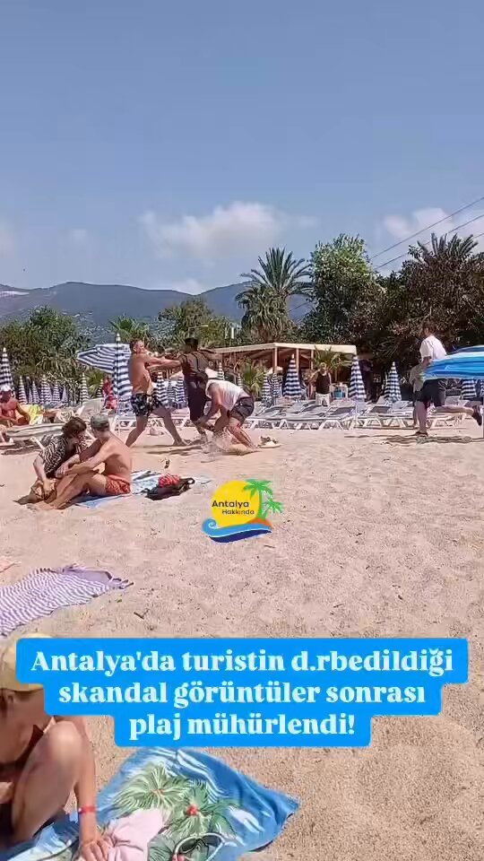 Alanya'da Şezlong Ücreti İhtilafı Turiste Darpa Dönüştü, İşletme Mühürlendi