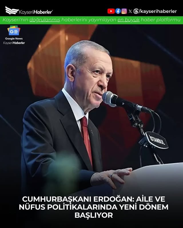 Cumhurbaşkanı Erdoğan'dan Aile ve Nüfus Politikasına Yönelik Yeni Hamle