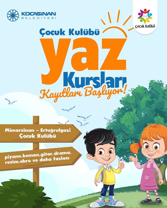 Kocasinan Belediyesi Yaz Dönemi Çocuk Kulübü Kayıtları Başlıyor
