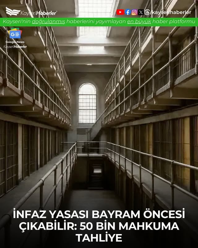 İnfaz Düzenlemesiyle 45 Bin Mahkûm Tahliye Olacak