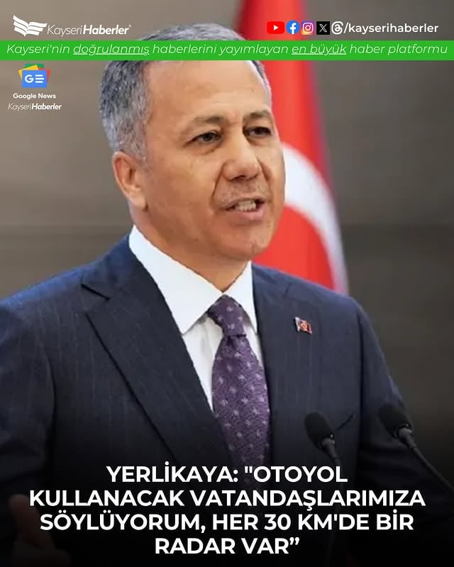 Kayseri Otoyolunda Radar Uygulaması Başladı: Her 30 Kilometrede Bir Kontrol