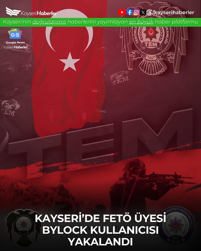 Kayseri'de FETÖ Şüphelisi Yakalandı: 6 Yıl 3 Ay Kesinleşmiş Hapis Cezası