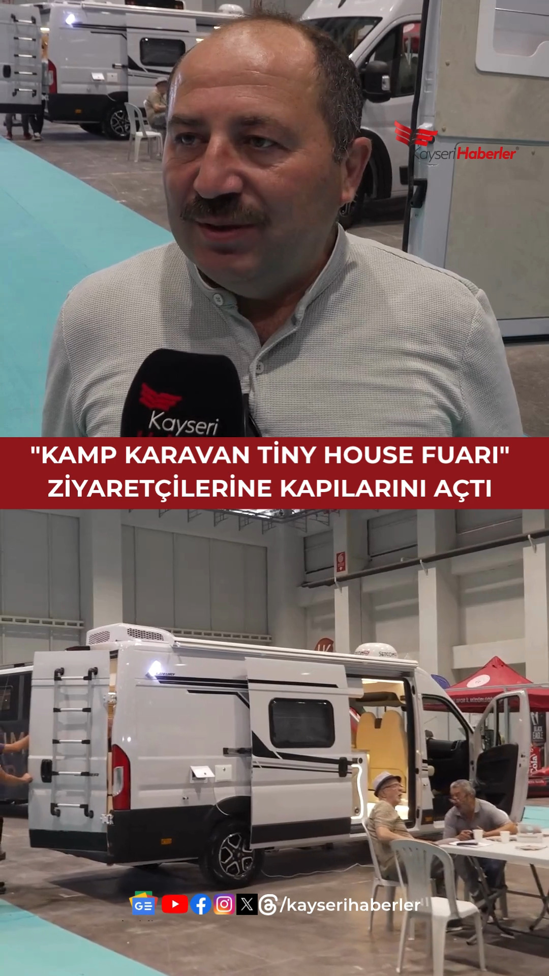 Kayseri'de Kamp Karavan Tiny House Fuarı Başladı