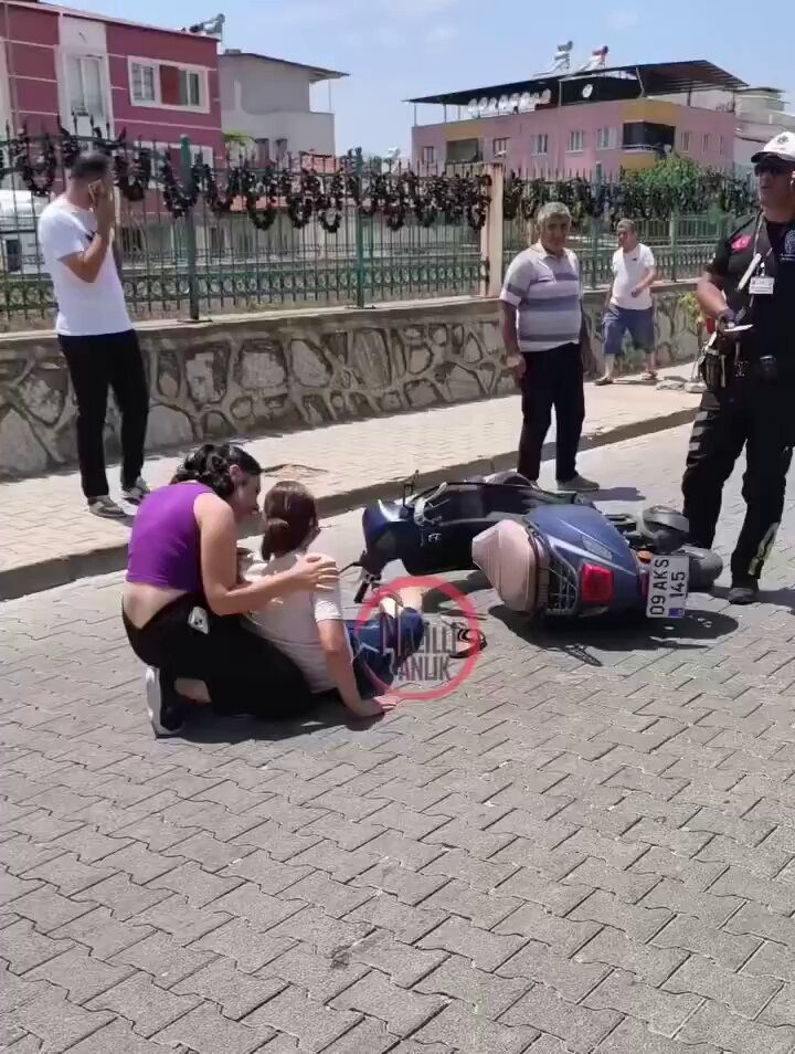 Aydın'da Motosikletli İkinci Kez Kaza Geçirdi