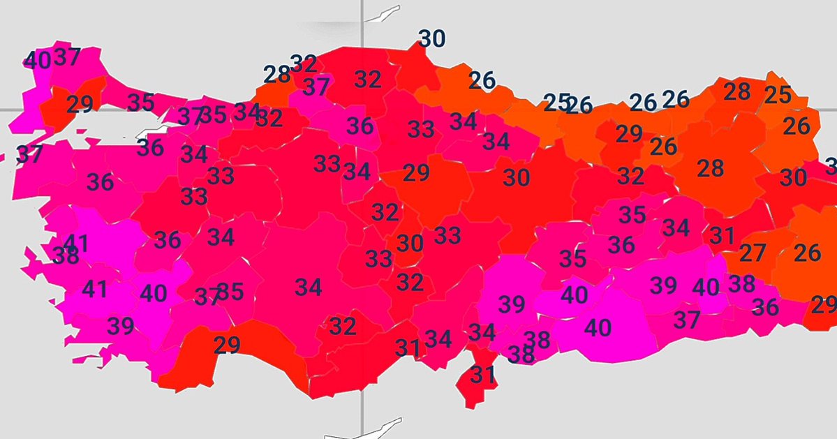 Türkiye Genelinde Hava Durumu: Sıcaklık Haritası Güncellendi