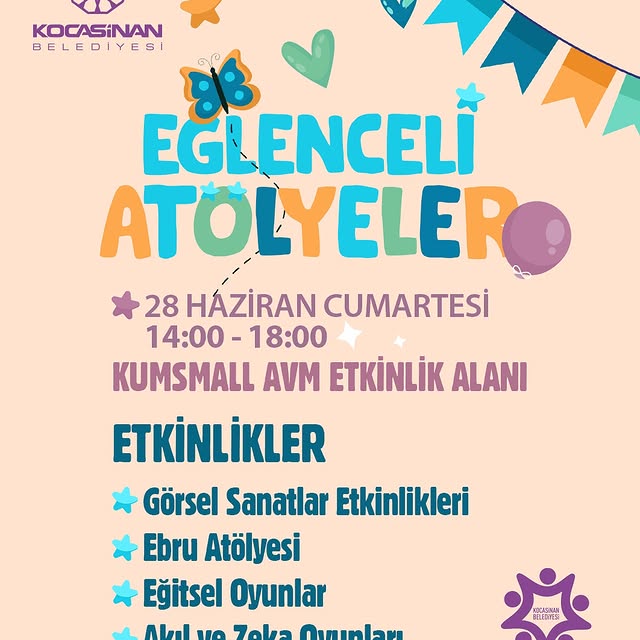 Kocasinan Belediyesi Çocuk Kulübü'nden Eğlenceli Atölyeler