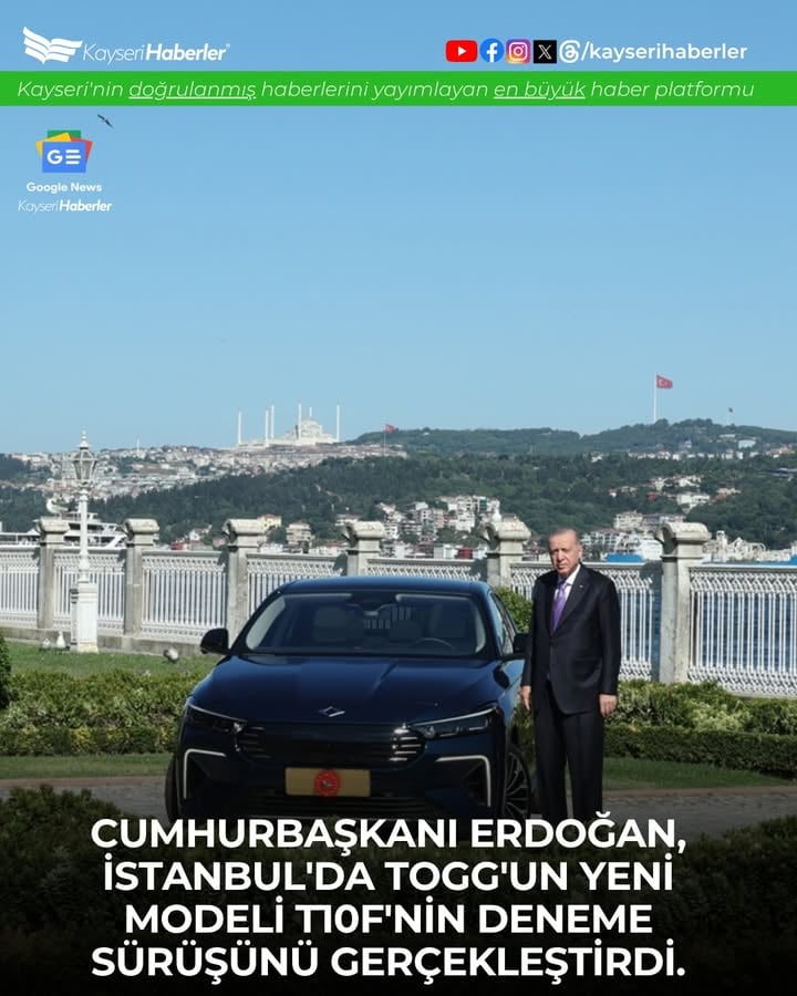 Cumhurbaşkanı Erdoğan İstanbul'da TOGG T10F Deneme Sürüşü Gerçekleştirdi