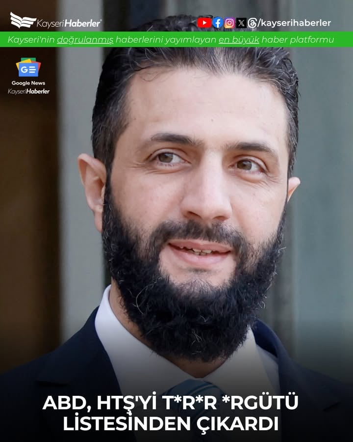 ABD, Heyet Tahrir el-Şam'ı Terör Listesinden Çıkardı