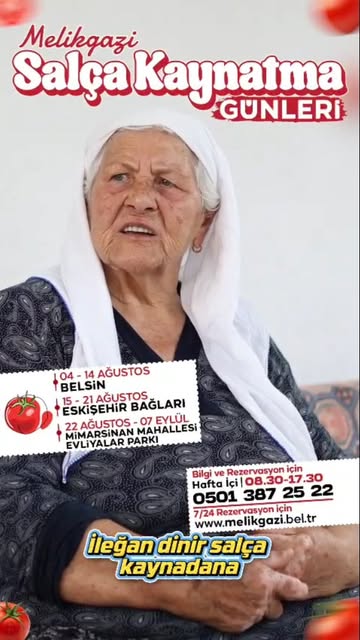 Melikgazi Belediyesi Salça Günleri ile Geleneksel Lezzetleri Yaşatıyor