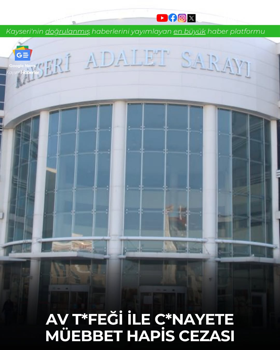 Kayseri'de Av Tüfeğiyle Cinayet: Müebbet Artı 2 Yıl Hapis Cezası