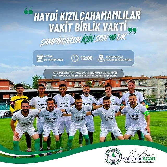Kızılcahamam Belediyespor Süper Amatör Lig’e Yükselmek İçin Büyük Maça Hazırlanıyor