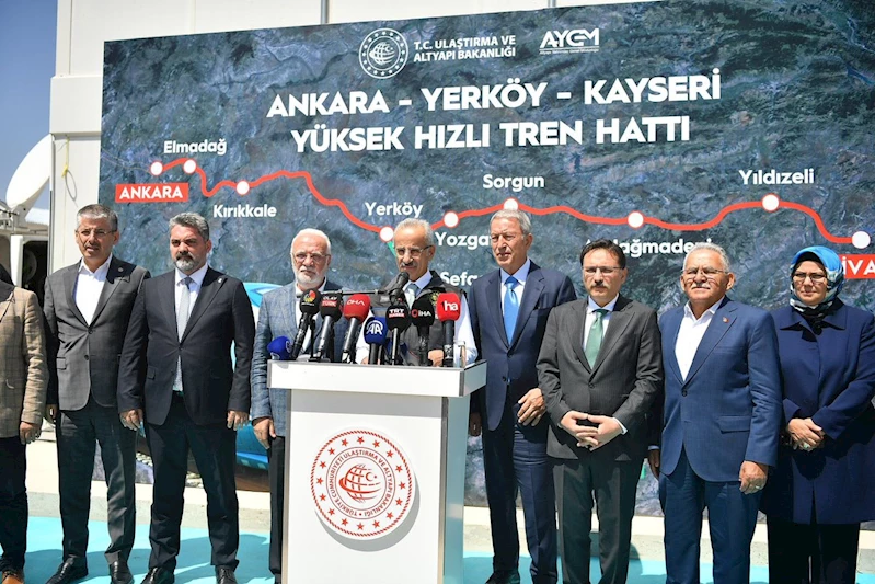 Ulaştırma Bakanı Ankara-Yerköy-Kayseri Hızlı Tren Projesi